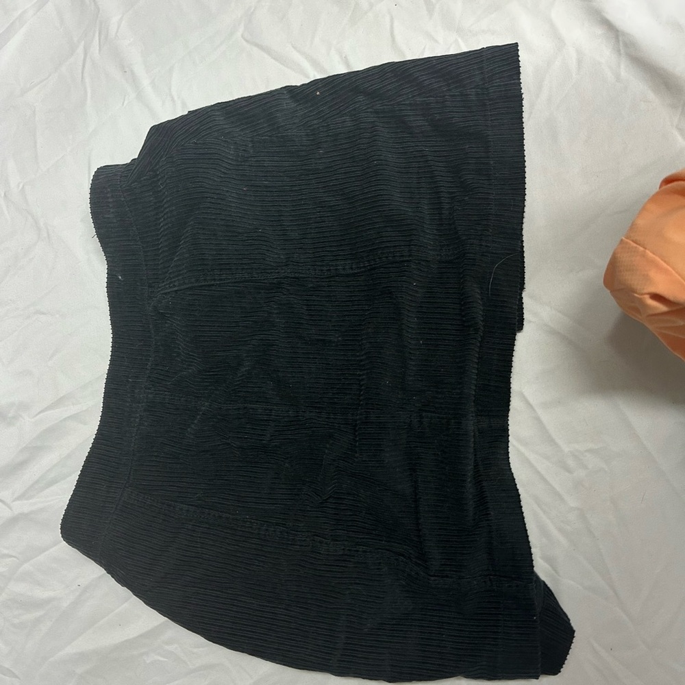 ROXY Black Ribbed Knit Mini Skirt